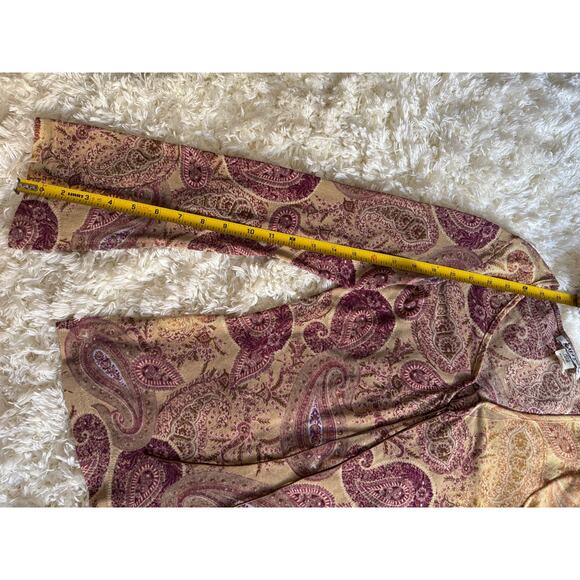 Vintage Self Esteem Blouse Top Y2K Paisley Fairy Grunge Mesh Renaissance Cosplay - Picture 3 of 6